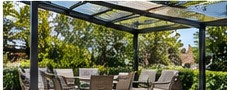 Miniatura AI numer 28: Pergola stalowa z poliwęglanem — naprawa połączeń bez uszkadzania pokrycia
