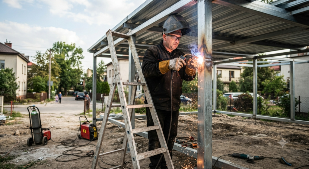 spawanie metalowych zadaszeń Wawer
