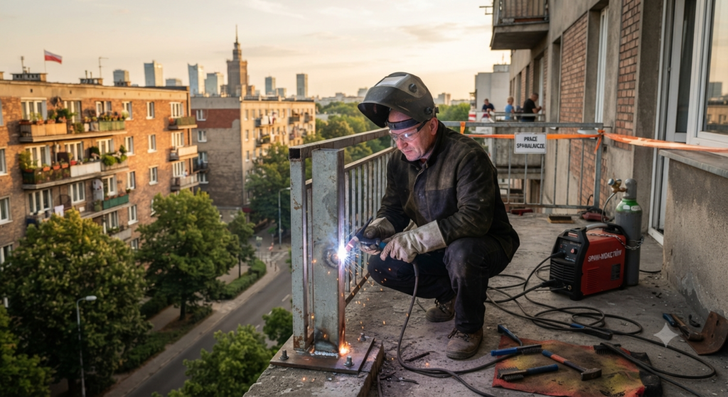 spawanie balustrad balkonowych Mokotów