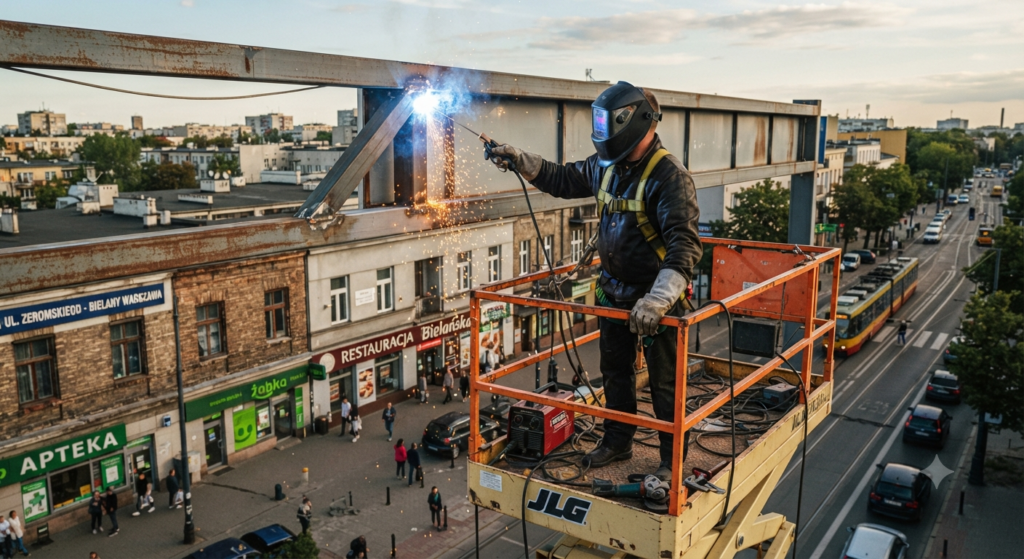 spawanie konstrukcji reklamowych Bielany
