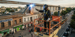 spawanie konstrukcji reklamowych Bielany